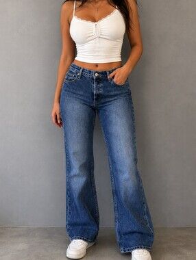 American Eagle Y2K Flare Leg Jeans Size 10